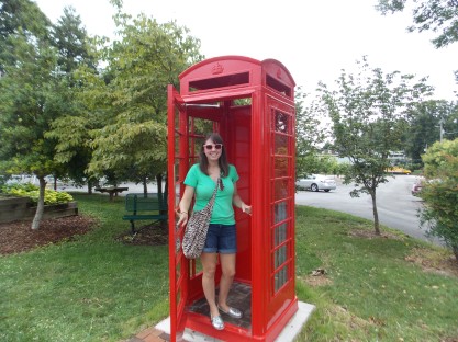 Feeling a little British? And a little phony (haha) since this booth was missing an actual telephone. 